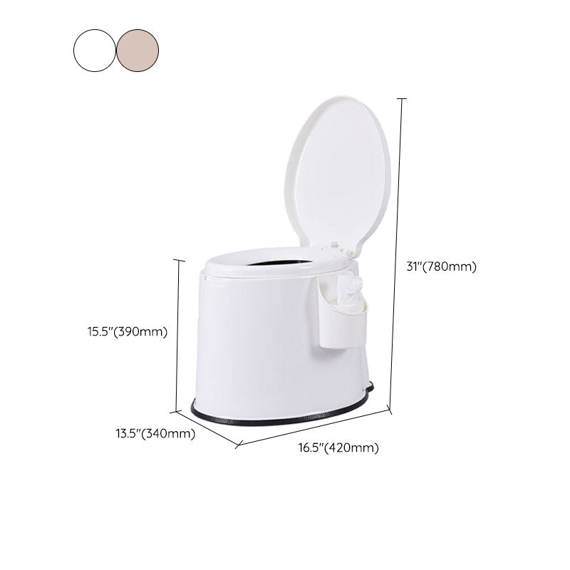 Modern Plastic Floor-Standing Toilet with Soft Close Seat for the Bathroom