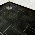 Dark Color Level Loop Carpet Tile Non-Slip Self-Adhesive Indoor Office Carpet Tiles