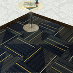 Dark Color Level Loop Carpet Tile Non-Slip Self-Adhesive Indoor Office Carpet Tiles