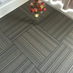 Dark Color Level Loop Carpet Tile Non-Slip Self-Adhesive Indoor Office Carpet Tiles