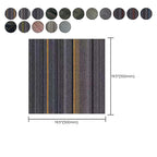Dark Color Level Loop Carpet Tile Non-Slip Self-Adhesive Indoor Office Carpet Tiles