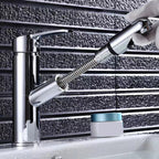 Contemporary Vessel Faucet Pull-Down Faucet with Single Handle