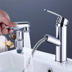 Contemporary Vessel Faucet Pull-Down Faucet with Single Handle