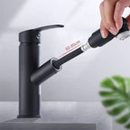 Contemporary Vessel Faucet Pull-Down Faucet with Single Handle