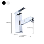 Contemporary Vessel Faucet Pull-Down Faucet with Single Handle