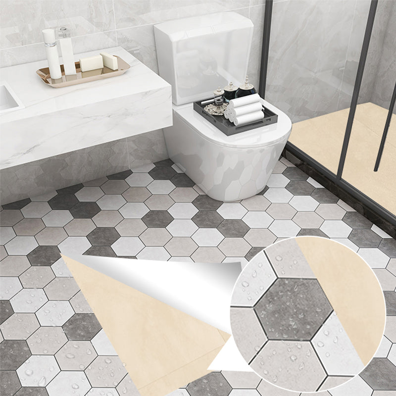 Modern Vinyl Floor Geometrically Printed Peel-and-Stick PVC Flooring
