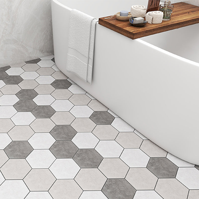 Modern Vinyl Floor Geometrically Printed Peel-and-Stick PVC Flooring