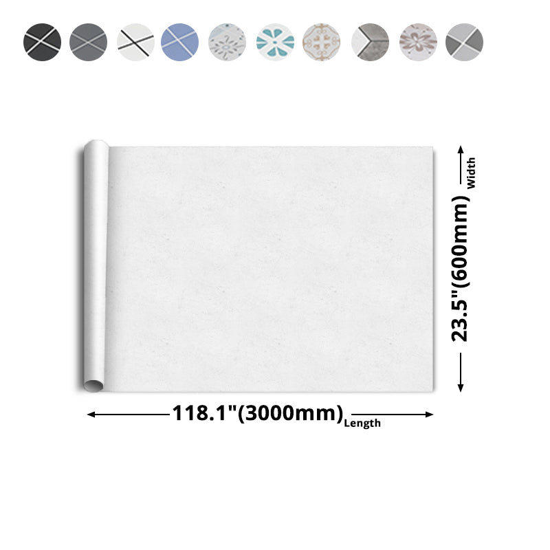 Modern Vinyl Floor Geometrically Printed Peel-and-Stick PVC Flooring