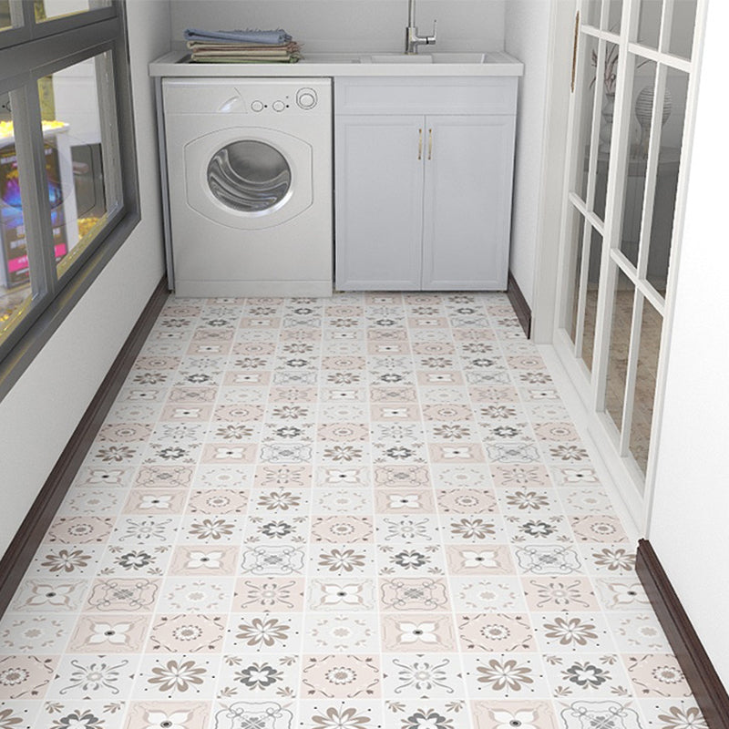 Modern Vinyl Floor Geometric Print Peel and Stick PVC Floor