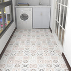 Modern Vinyl Floor Geometric Print Peel and Stick PVC Floor