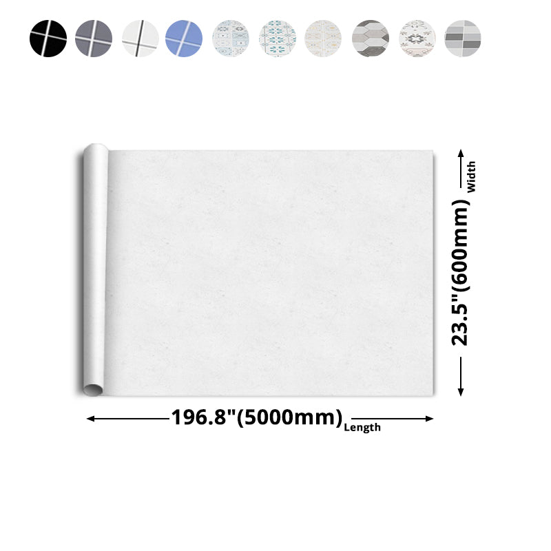 Modern Vinyl Floor Geometric Print Peel and Stick PVC Floor