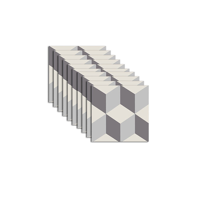 Square Indoor Vinyl Floor Peel and Stick 3D Print Vinyl Floor