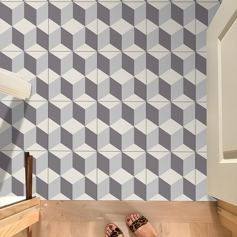 Square Indoor Vinyl Floor Peel and Stick 3D Print Vinyl Floor