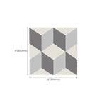 Square Indoor Vinyl Floor Peel and Stick 3D Print Vinyl Floor
