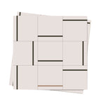 Square Indoor Vinyl Floor Peel and Stick Line Print Vinyl Floor