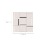 Square Indoor Vinyl Floor Peel and Stick Line Print Vinyl Floor