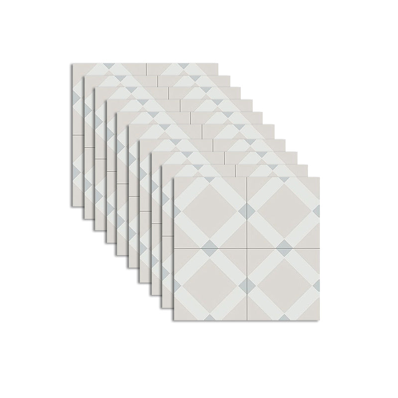 Indoor Vinyl Floor Peel and Stick Square Print Waterproof Vinyl Floor