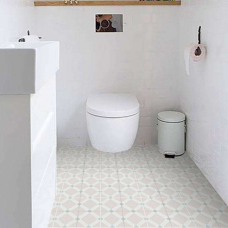 Indoor Vinyl Floor Peel and Stick Square Print Waterproof Vinyl Floor