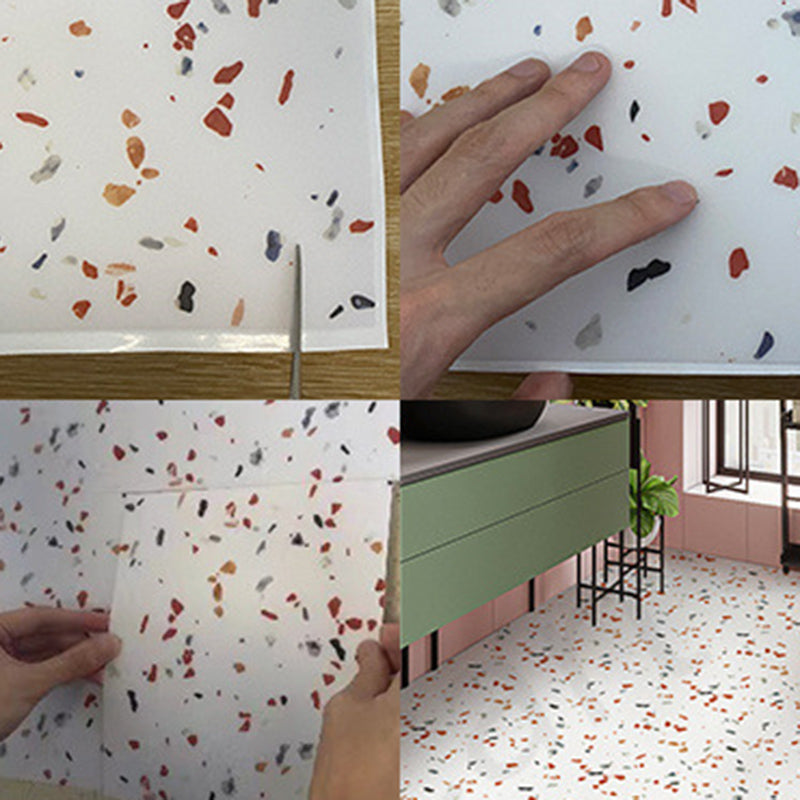 Multi-Tonal Style Vinyl Floor Peel and Stick Vinyl Floor