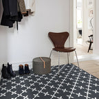 Square Indoor Vinyl Flooring Peel and Stick Floral Print Waterproof Vinyl Flooring