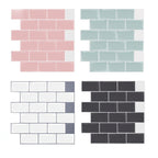 Simple Peel & Stick Tile Scratch-Resistant Plastic Peel and Stick Subway Tile for Shower