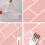 Simple Peel & Stick Tile Scratch-Resistant Plastic Peel and Stick Subway Tile for Shower