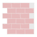 Simple Peel & Stick Tile Scratch-Resistant Plastic Peel and Stick Subway Tile for Shower