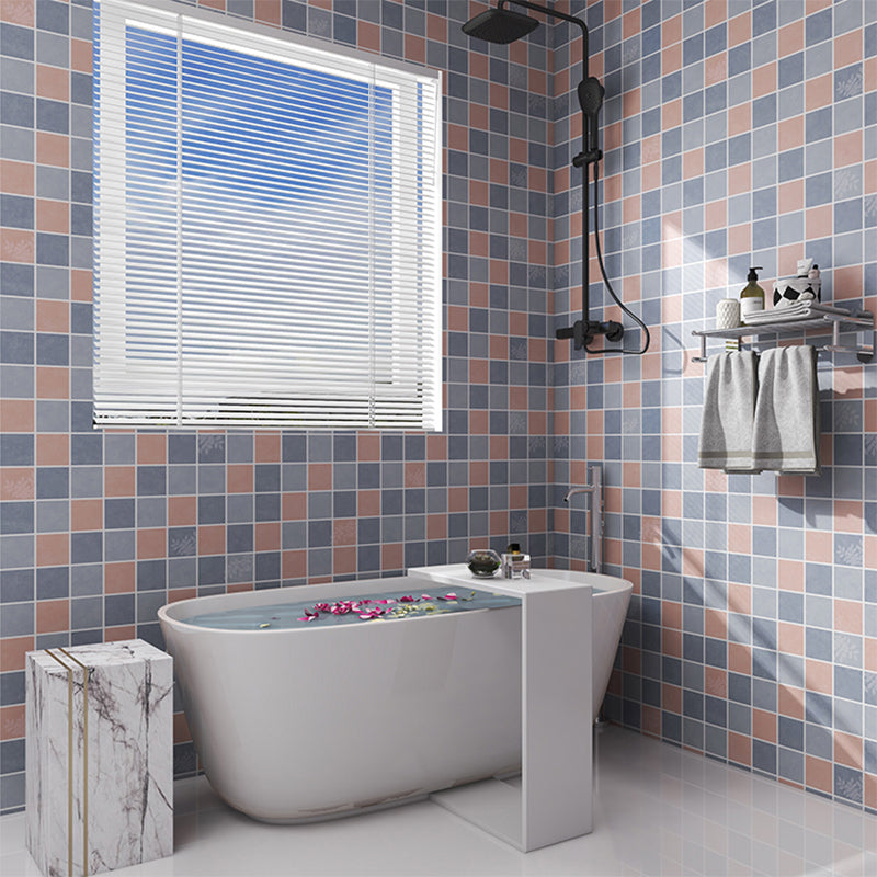 Modern Splash Protection Wallpaper Peel and Stick Mosaic Tile for Bathroom