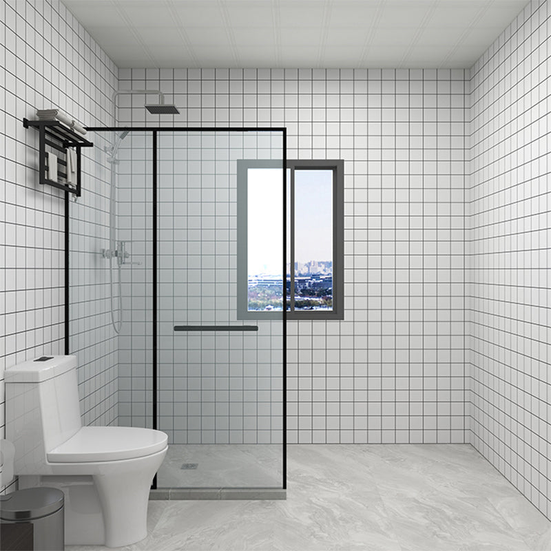 Modern Splash Protection Wallpaper Peel and Stick Mosaic Tile for Bathroom