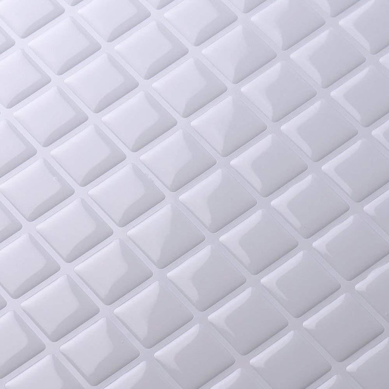 Peel-and-Stick Tile Square Stain-Resistant Mosaic Peel-and-Stick Tile for the Kitchen