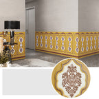3D embossed wall panel Glam style waterproof wall panel for the living room