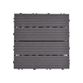 Modern plastic wood laminate deck outdoors, mold-resistant laminate