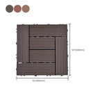Modern plastic wood laminate deck outdoors, mold-resistant laminate