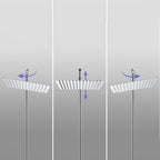 Modern Shower Head Combination Double Shower Head Stainless Steel Wall Mounted Shower Head