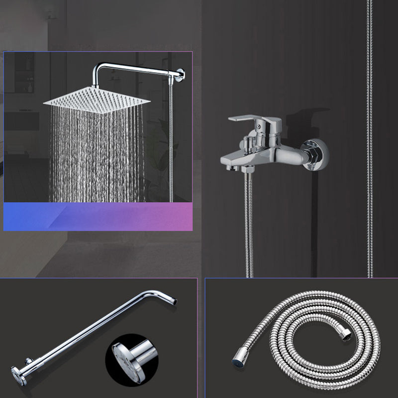 Modern Shower Head Combination Double Shower Head Stainless Steel Wall Mounted Shower Head
