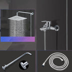 Modern Shower Head Combination Double Shower Head Stainless Steel Wall Mounted Shower Head