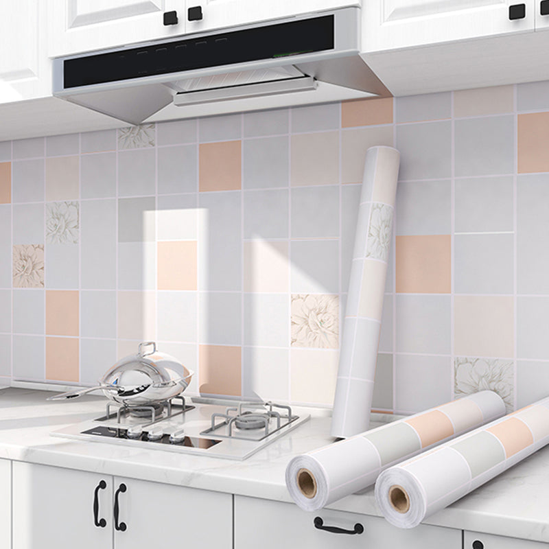 Modern Backsplash Tile Smooth Peel-and-Stick Wall Tile for the Kitchen