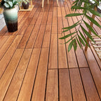 Outdoor Patio Wood Decking Interlocking Plank