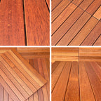 Outdoor Patio Wood Decking Interlocking Plank