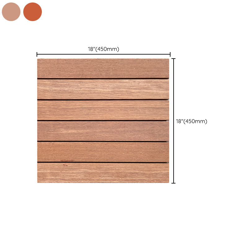 Outdoor Patio Wood Decking Interlocking Plank