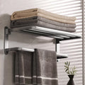 Modern gray aluminum bathroom accessory set