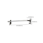 Modern gray aluminum bathroom accessory set