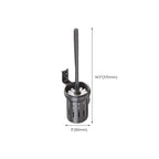 Modern gray aluminum bathroom accessory set