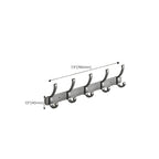 Modern gray aluminum bathroom accessory set