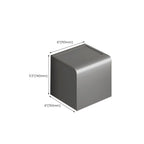 Modern gray aluminum bathroom accessory set