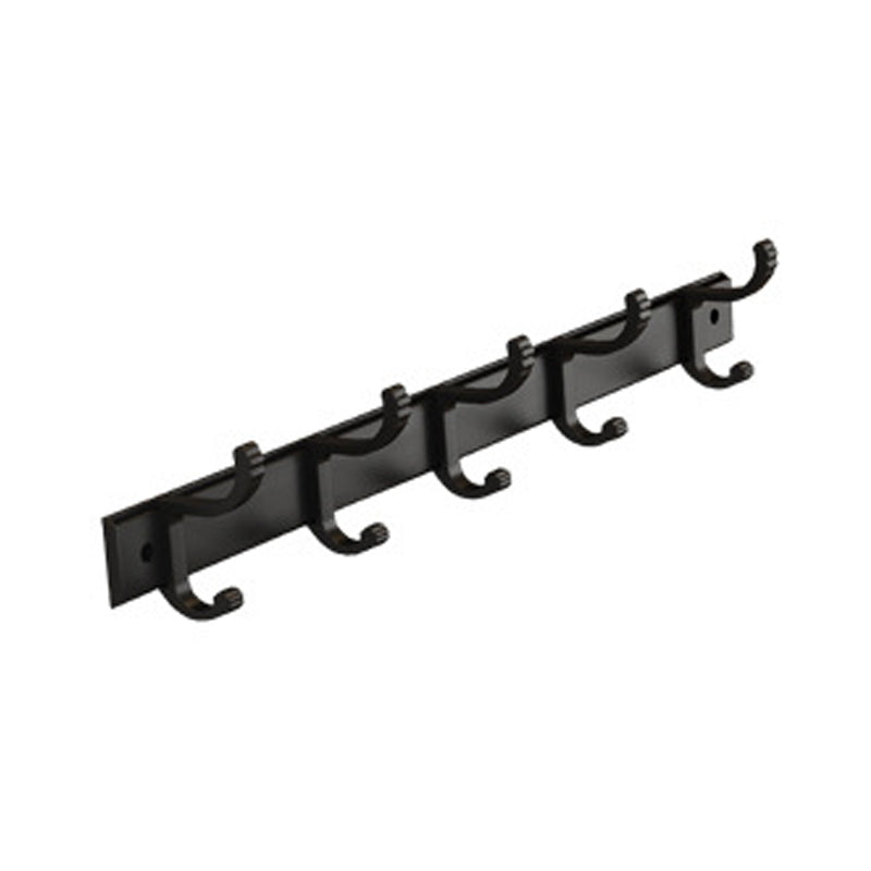 Matt Black 2-piece modern bathroom accessories as a single item or as a set with bath shelf