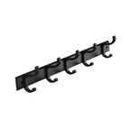 Matt Black 2-piece modern bathroom accessories as a single item or as a set with bath shelf