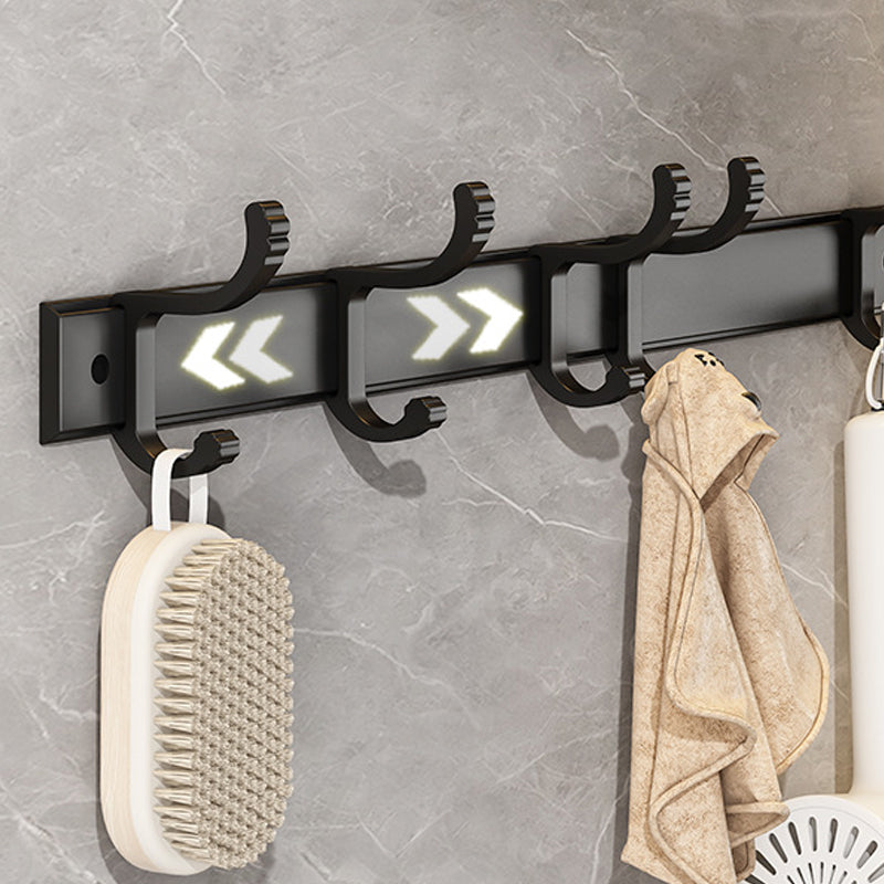 Matt Black 2-piece modern bathroom accessories as a single item or as a set with bath shelf