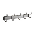 Gray bathroom accessories as a single piece or as a set with towel holder/bathroom shelf/robe hooks