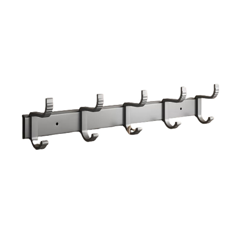 Gray bathroom accessories as a single piece or as a set with towel holder/bathroom shelf/robe hooks